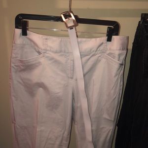light grey cropped pants